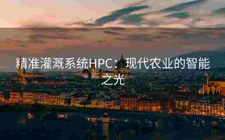 精准灌溉系统HPC：现代农业的智能之光